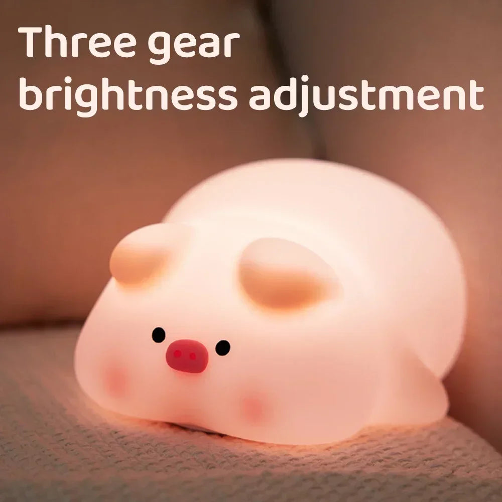 Chubby piggy night light